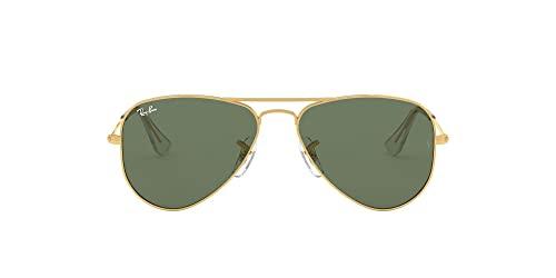 Ray-Ban 9506s Occhiali da Sole, Verde (Gold/Green Classic), 50 Unisex-Bambini e Ragazzi