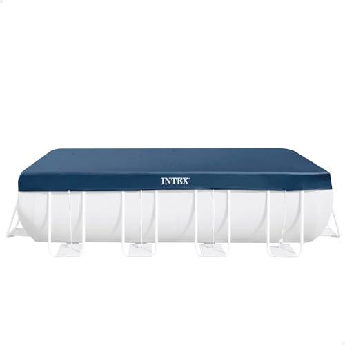 Intex 28037 - Telo Copripiscina per Piscina Rettangolare, PVC, Blu, 400x200 cm