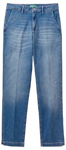 United Colors of Benetton Pantalone 4NF1DF02U Jeans, Denim 902, 34 Donna