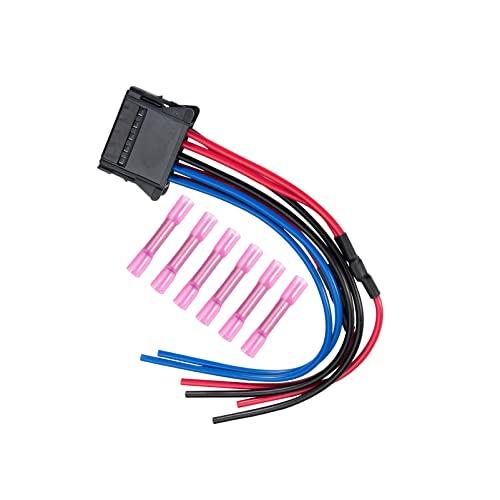 MangWany Cablaggio di resistenza del motore della ventola con collegamento cablaggio a treccia di riparazione 8200729298 per Megane Clio Scenic Twingo a 10 poli