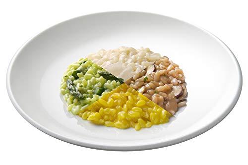 KIT Risotti Pronti, Via! – Selezione di 4 Risotti – Milanese, Asparagi, Funghi, Parmigiana – Pronto in 2 Minuti, Si Conserva Fuori Frigo, No Conservanti, 100 % Italiano, 4 x 300 gr