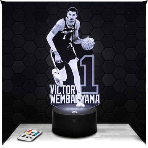 Lampe de chevet, Veilleuse Tactile K.Bryant Basketteur Basket ball Lampe 3D LED illusion, Idée cadeau Noël anniversaire garçon et fille Lampe de nuit chambre d'enfant ou adulte TOP