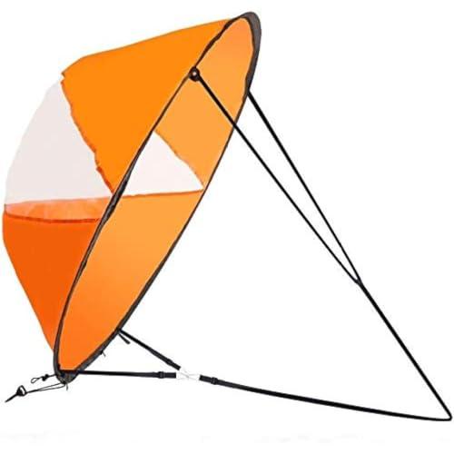 Baobiutin Kit a Vela del sottovento 42 Pollici Kayak Volto Accessori per Paddle Board per Kayak per Barca a Vela in Barca a Vela Canoa Arancione Kayak Hardware