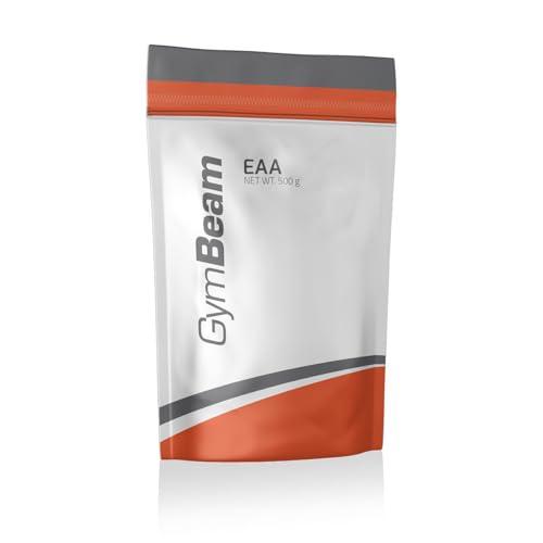GymBeam EAA Amminoacidi Essenziali in Polvere, Fonte Completa di BCAA, Vitale per Rigenerazione e Crescita Muscolare, Partecipa alla Formazione di Ormoni ed Enzimi, Delizioso (500 g, Arancia)