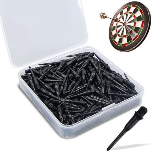 KXVXXV Punte per freccette in plastica morbida, non facili da rompere e stabili, 200 pezzi, colore nero, per freccette con punta in plastica
