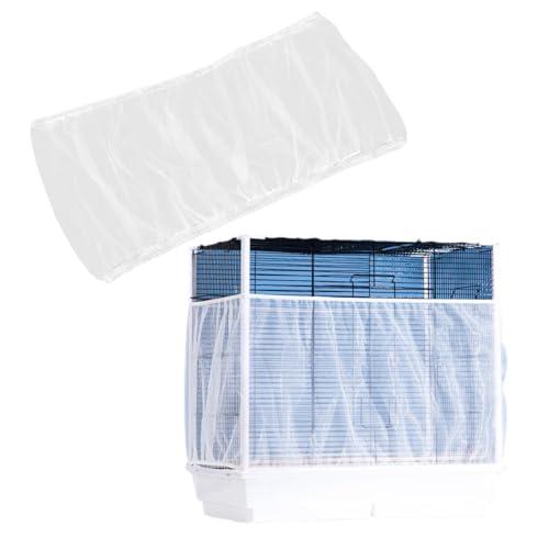 WeddHuis Copertura in Rete di Nylon per Gabbia per Uccelli, Raccogli Semi per Gabbia, Rete Protettiva per Gabbia (Adatta per Gabbie con Circonferenza di 150-180cm)