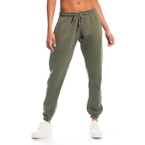 Light And Shade LSLPNT006 Pantaloni della Tuta da Donna Morbidi al Tatto, Army, S