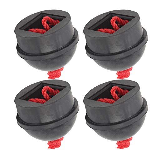 Tbest LK Holders, Porta Stecca da Biliardo per Tavolo, Stecca da Biliardo Hol, 4 Pezzi Porta Gessetto Tasca Porta Gessetti da Biliardo in Gomma con Cavo Accessorio Nero (Nero)