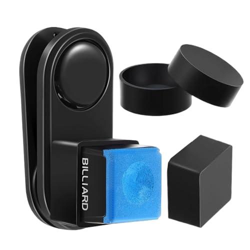 Porta di Gesso di Biliardo Magnetico - Supporto per Gesso in Piscina in Metallo per Un Facile Accesso, attaccamento Sicuro con Funzione Magnetica, per indici per la Barra, Pratica Sportiva,