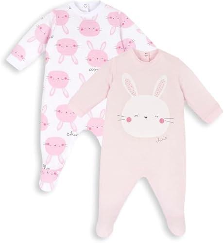 Chicco, Set Tutine Neonato e Neonata, Tutine con Pratico Piedino, in Morbido Cotone, Abbigliamento Bambino e Bambina 0-24 Mesi, Designed in Italy
