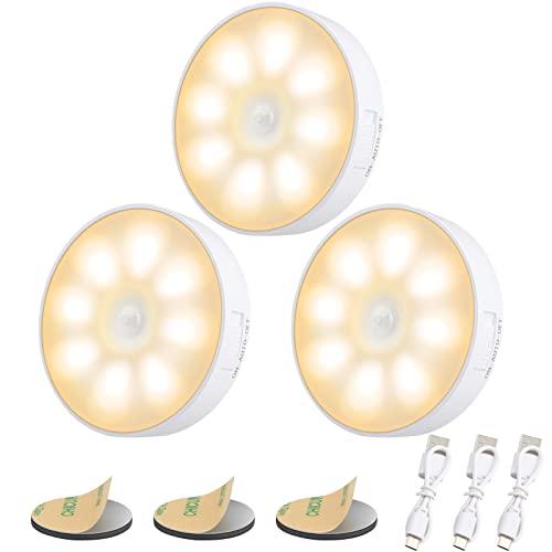 Electight Luce Notturna Sensore Movimento per Interna,per Corridoi, Camera, Armadietto, Scale, Cucina, Ingresso
