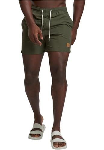 Urban Classics Block Swim Shorts, Pantaloncini da Bagno, Uomo, Olive/Olive, M