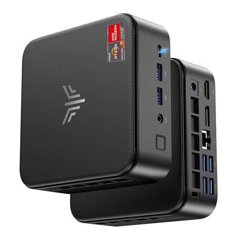 NiPoGi E3B Mini PC 32GB DDR4 1TB SSD, AMD Ryzen 5 7430U (fino a 4,3 GHz, 6C/12T) Mini Desktop Computer per Ufficio/Home Theatre/Riunioni【Wifi 6/ Bluetooth5,2/ DP+HDMI/USB-C】