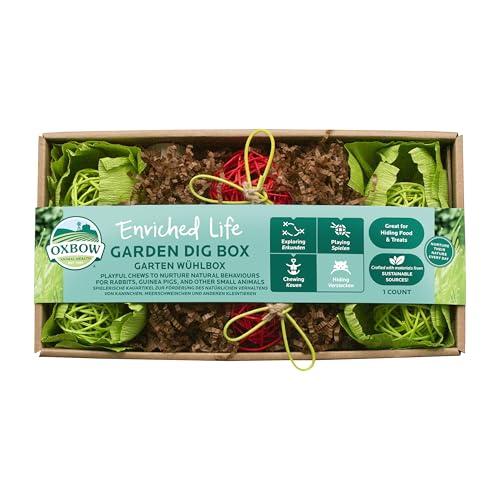 Oxbow Enriched Life Scatola da Scavo a Tema Giardino - Giocattoli per Conigli, Porcellini d'India, Criceti