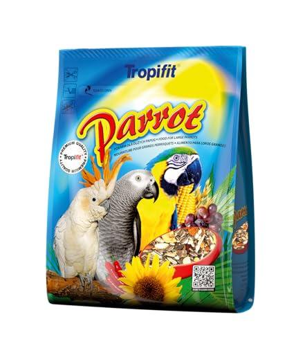 PARROT 1000g - è un mangime ricco, a base di ingredienti naturali selezionati, sviluppato per grandi pappagalli