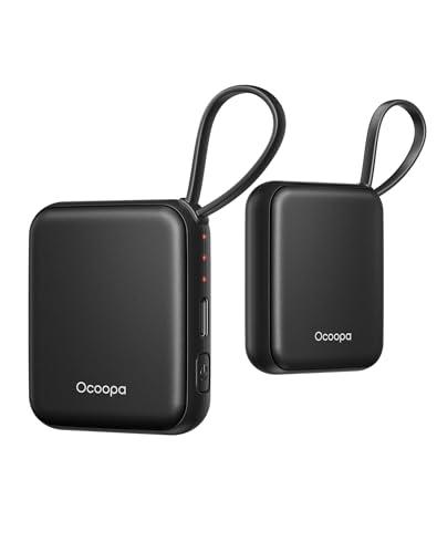 OCOOPA Scaldamani Elettrico 2 Pezzi, Portatile Scalda Mani USB Ricaricabile 4000mAh, 3 Livelli fino a 52°C, Utile Regalo di Natale, Ideale per Sci Invernale, Viaggi e Attività all’Aria Aperta,UT5 Nano