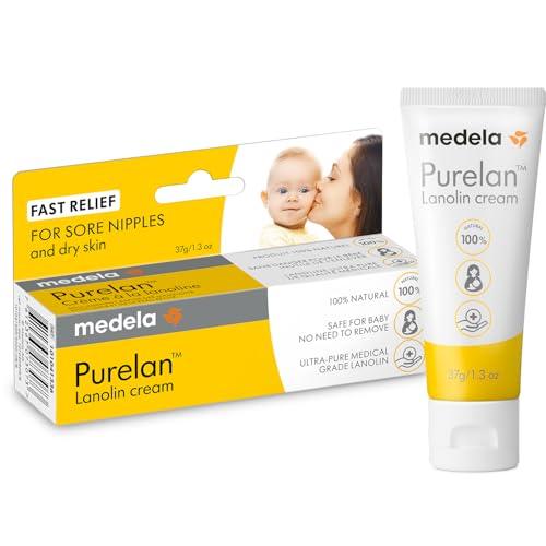 Medela Sollievo rapido della crema della lanolina dell'unguento 37g del capezzolo di Purelan per i capezzoli dolenti e la pelle