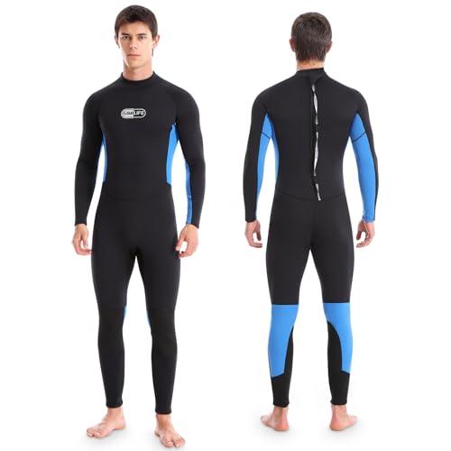 Muta da Uomo, Corpo Intero Muta Sub Uomo, Muta in Neoprene da 3mm Muta da Sub per Immersioni Snorkeling Nuoto Surf