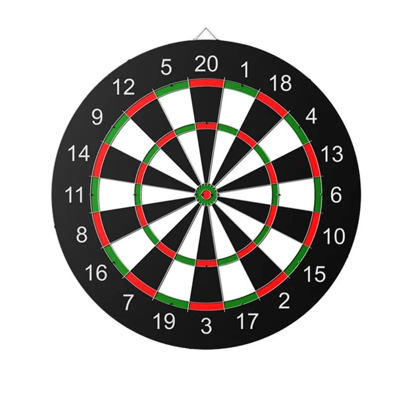 Gioco Bersaglio Freccette tiro al Bersaglio tabellone tiro a Segno Bambini Adulti con frecce in Acciaio Darts Board Double Face Bianco Nero 30 cm Rotondo casa da Appendere a Muro (1)