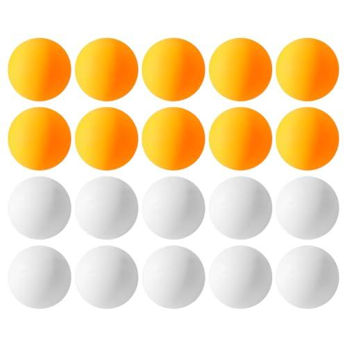 HDGSAFD Confezione da 20 Palline da Ping Pong in Plastica, Palline da Allenamento Durevoli