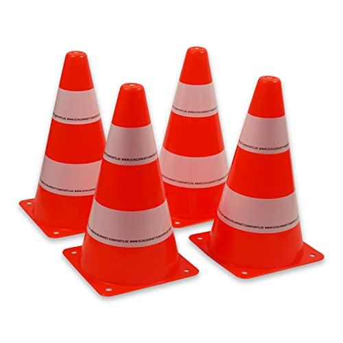 Schildkröt, Set di 4 Coni Segnaletici, 4 Pilone Stradale, 970134, Arancione