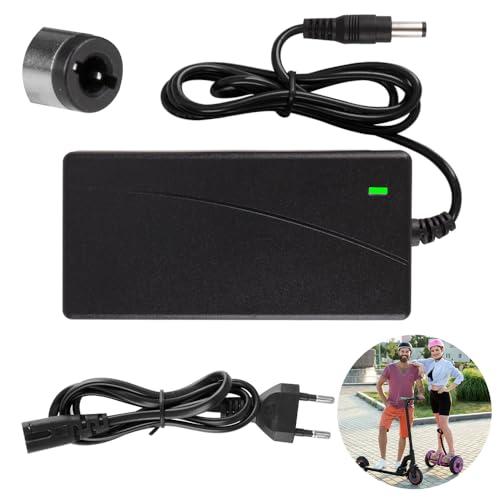 Caricatore Monopattino Elettrico, 42V 2A AC Caricatore Hoverboard, Caricabatterie Adattatore di Alimentazione, per Scooter Elettrico, Bici Equilibrata, Hoverboard, Bicicletta Elettrica (5.5*2.5mm)