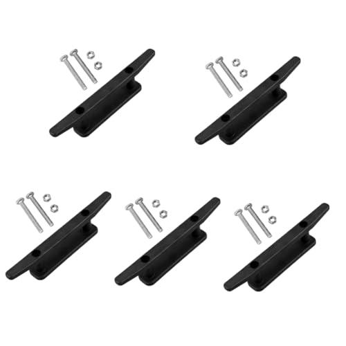 SUPVOX 5 Set Gallocce per Barche Cleat Professionale per Ormeggio Accessori per Kayak e Canoe Facile Installare Resistente e Tende