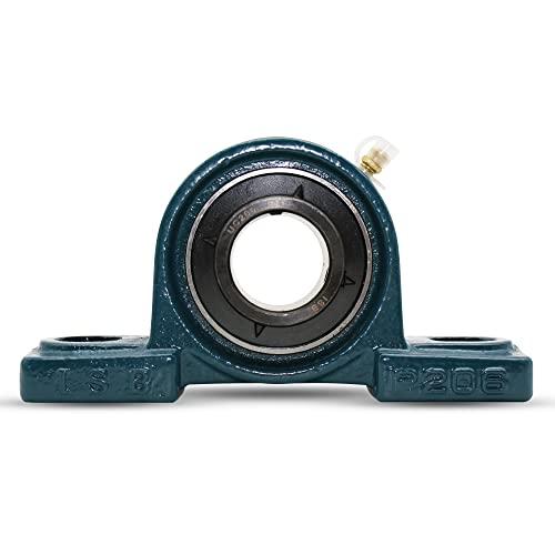 DOJA Barcelona| Cuscinetti a Sfera con Supporto | Supporto Cuscinetti UCP 205 | 4 Pz | Supporto Cuscinetto 25mm | Cuscinetti con Staffa Fissaggio per Stampanti 3D, Ingranaggi, Nastri Trasportatori