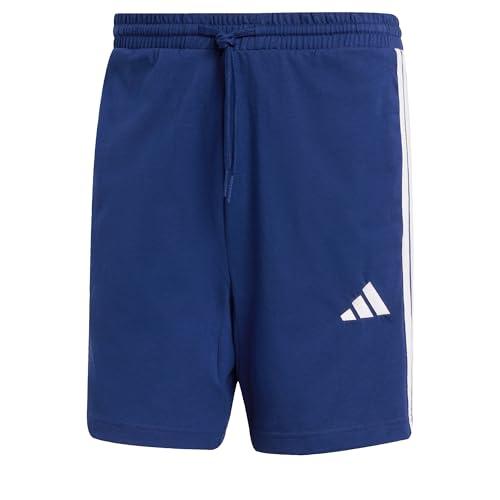 adidas Homme Essential Three Stripes Single Jersey Short 7IN, Dark Blue/White, M