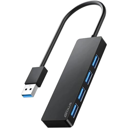 ANYPLUS Hub USB 3.0,Sdoppiatore USB, Prese Multiple, Multi Splitter Per PC,Laptop,Xbox, Flash Drive, HDD, Console, Stampante, PC, Tastiera, HP, Dell