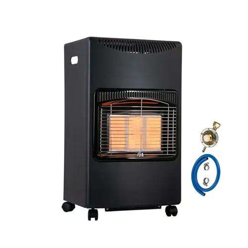 Stufa a Gas GPL Selene a Infrarossi 3 Potenze con Accensione Piezo Elettrica Vano Porta Bombola Dispositivo di Sicurezza e Controllo Fiamma e Livello Ossigeno e Kit Montaggio