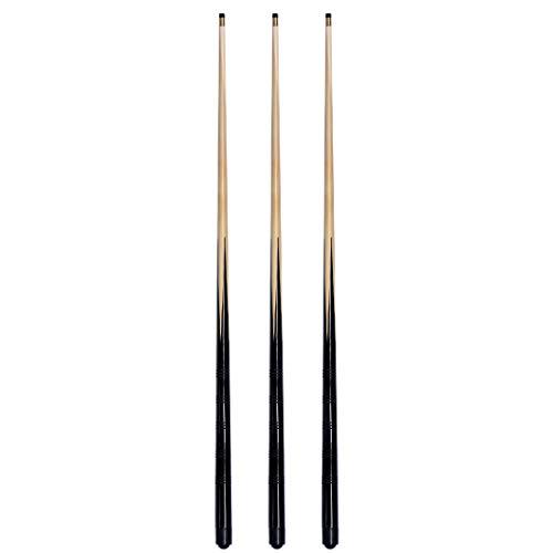 3 Stecche da Biliardo da 1,2 m, 121,9 cm, Punte a Vite da 10 mm