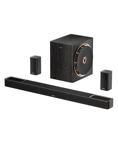 ULTIMEA Skywave X40 5.1.2 Canali Soundbar Progettata per i TV, Dolby Atmos, Sistema Audio Surround Wireless, 530 W con Subwoofer Wireless, Amplificatore GaN, Pass-through HDR 4K, HDMI eARC, BT 5.4