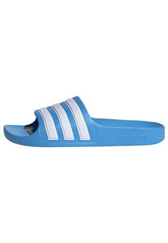 adidas Adilette Aqua Slides Kids, Infradito Unisex - Bambini e ragazzi, Blue Burst / Cloud White / Blue Burst, 37 EU