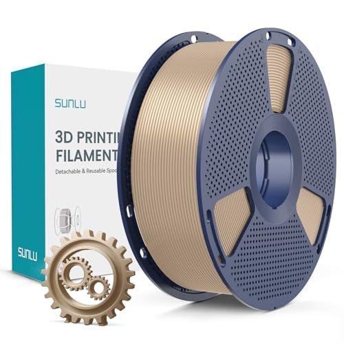 SUNLU PLA+ Filamento 1,75mm, Maggiore Durata e alta Resistenza, Filamento per Stampante 3D PLA Plus per Stampanti 3D FDM, Bobina da 1KG, pla+ Rovere