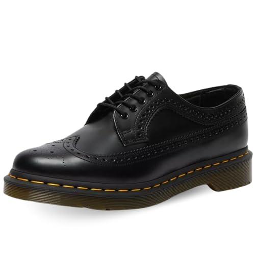 DR. MARTENS 3989 YS Brogue Shoe, Oxford Unisex-Adulto, Black Smooth, 39 EU