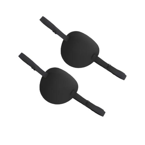 Diffaxy 2 mascherine per occhi per adulti, con fibbia regolabile, design concavo 3D, per ambliopia, strabismo, occhio destro e sinistro