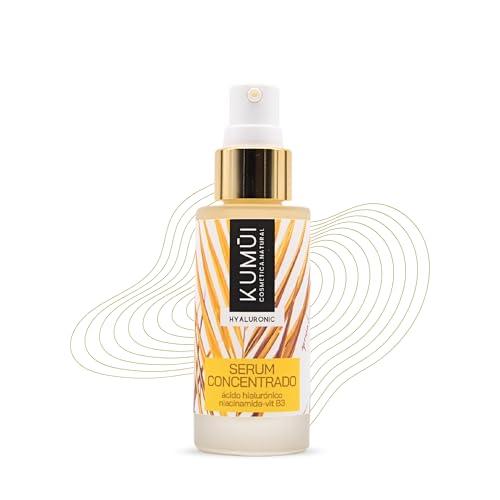 Siero antirughe naturale concentrato di acido ialuronico vegano e niacinamide (vitamina B3) - Kumui - 30ml