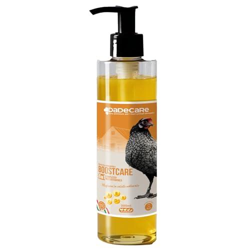 DADECARE Multivitaminico 6 in 1 500ml Uccelli | Vitamine A-E-D-C-B| Mangime complementare per abbeveratoio Galline, polli, piccioni, pappagalli e parrocchetti con dosatore - Boostcare