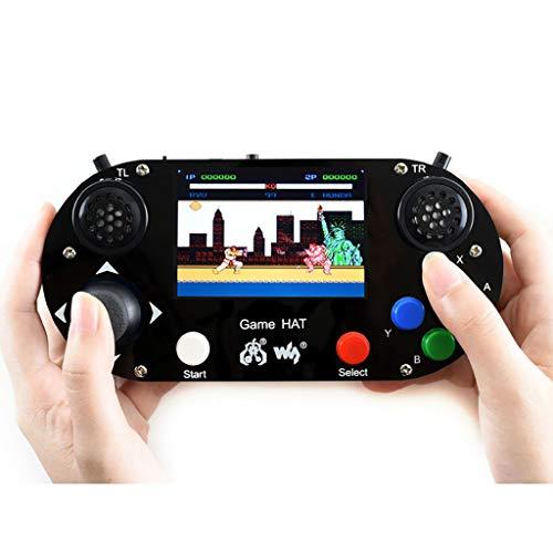 Waveshare Game Hat for Raspberry Pi A+/B+/2B/3B/3B+/4B/Zero W with 3.5inch IPS Screen 480x320 60 Frame Make Your Own Portable Game Console