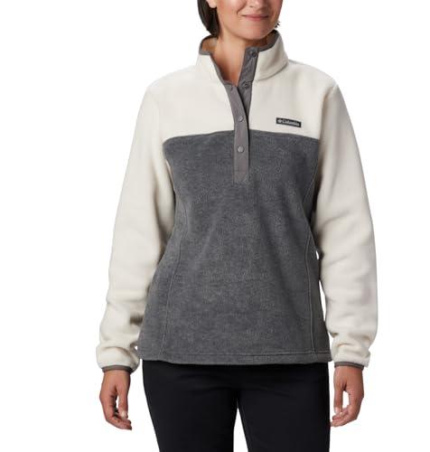 Columbia Benton Springs 1/2 Snap Pull Over 2, Pull Over in pile Donna, City Grey Heather/Chalk, M