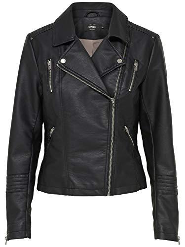 ONLY Faux Leather Jacket ONLGEMMA Faux Leather Jacket Black 36 Black 1 36