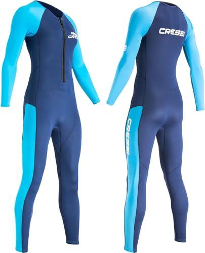 CRESSI Wahoo Lady Monopiece Wetsuit Blue/Azure 2mm S/2 - Muta Monopezzo Donna Realizzata in Neoprene Premium 1.5/2mm e Elastan, Perfetta per Attività Acquatiche Varie, Blu/Azzurro, S/2
