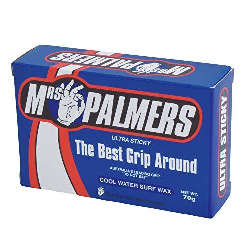 Mrs Palmers Cool Water Surf Wax - Temperatura dell';Acqua: 14-18 ° C - Maggiore Fattore di adesione con additivo di trazione 2000