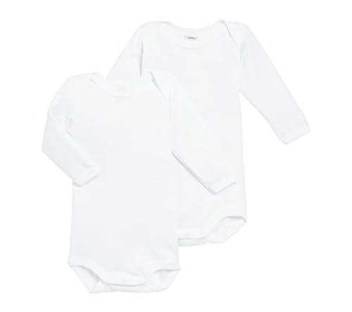 Petit Bateau A01T3, Body a righe a maniche lunghe (Pacco da 2) Unisex - Bimbi 0-24, Variante 1, 24 mesi