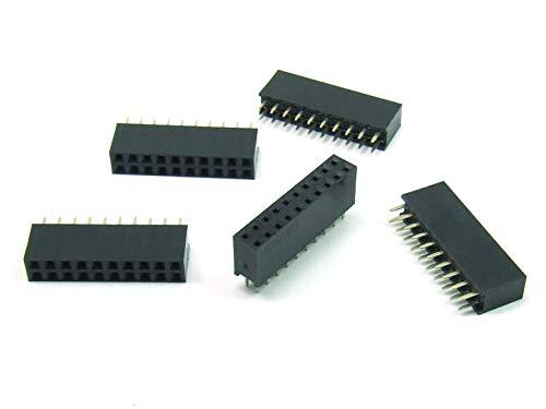 POPESQ® 5 pz. x Connettori femmina 2.54mm 2x10 vie Dritto #A1492