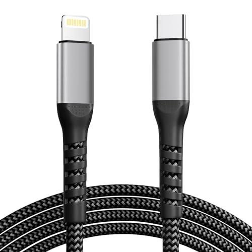 Cavo USB C Lightning 2M[Certificato MFi], Cavo iPhone USB C Cavo Lightning USB C Nylon Cavetto iPhone Cavo Ricarica iPhone Filo Cavo Caricatore per Apple iPhone 14 13 12 11 Pro Max Mini XS XR X 8 Plus