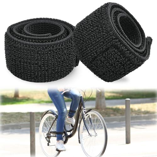 2 PCS Clip Per Pantaloni Da Bicicletta,Cinghie Elastiche Antiscivolo per Pantaloni, Mollette per Pantaloni per Bicicletta,Unisex,Fascia Braccio Velcro per Ciclismo Jogging Escursionismo Alpinismo