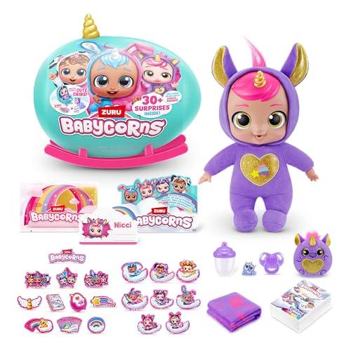 Babycorn Bambolina interattiva Serie 1 Large, 35 cm, di ZURU con luci e suoni, bamboline magiche, sorpresa, spacchettare, bambine, bambole, storia, Unicorn, Nicci
