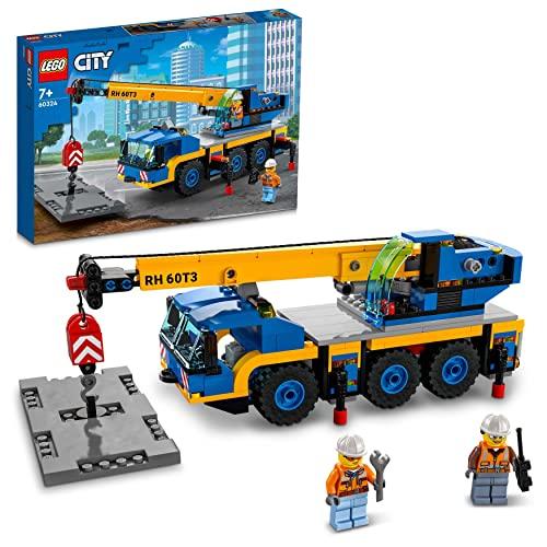 LEGO City Great Vehicles Gru Mobile, Camion Giocattolo per Bambini, Bambine, Ragazzi e Ragazze da 7 Anni in su, Veicoli da Cantiere, Giochi Creativi, Idee Regalo Introduzione all'Ingegneria 60324